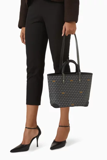 Daily Battle 27 Tote Bag in Coated-canvas & Leather