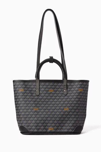 Daily Battle 27 Tote Bag in Coated-canvas & Leather