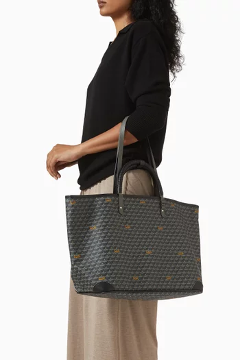 Daily Battle 41 Tote Bag in Scale Canvas & Leather