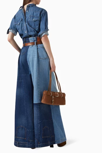 Mini Brocle Shoulder Bag in Suede