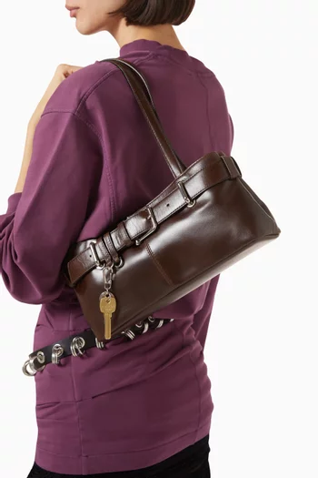 Mini Brocle Shoulder Bag in Leather