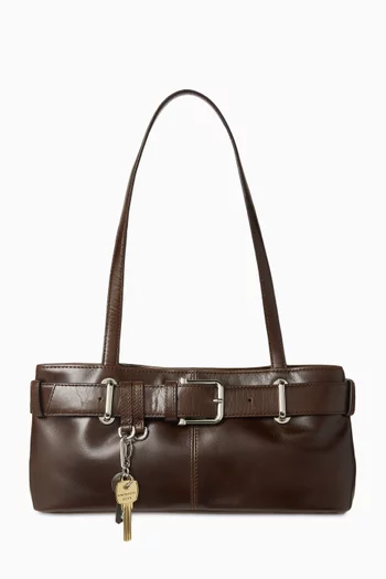 Mini Brocle Shoulder Bag in Leather