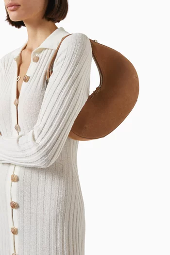 Toni Hobo Shoulder Bag in Suede