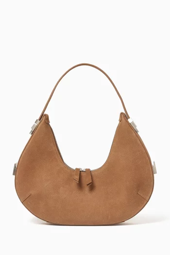 Toni Hobo Shoulder Bag in Suede