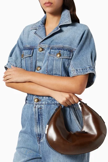 Small Toni Hobo Shoulder Bag in Leather