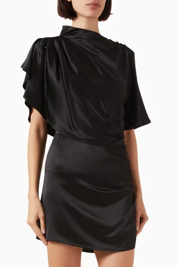 Agnes Mini Dress in Satin
