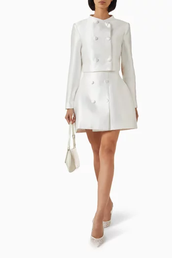 The Ultimate Muse Button Jacket in Satin
