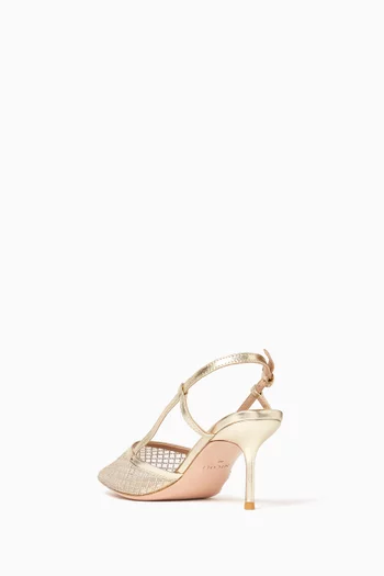 Joel 75 Crystal Slingback Pumps in Mesh