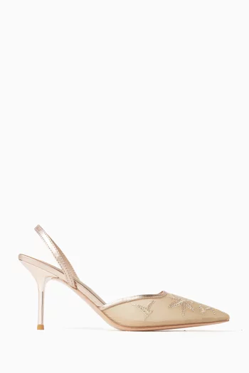 Lealie 75 Pumps in Embroidered Mesh