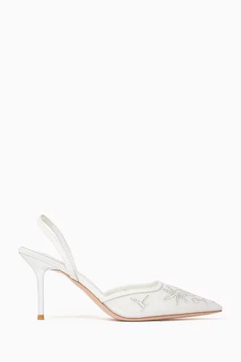 Lealie 75 Embroidered Pumps in Mesh