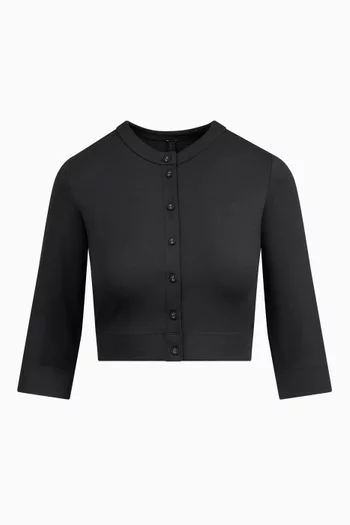 Smooth Lounge Cropped Cardigan