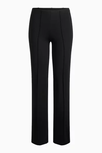 The Essential High Waist Pintuck Straight Pants