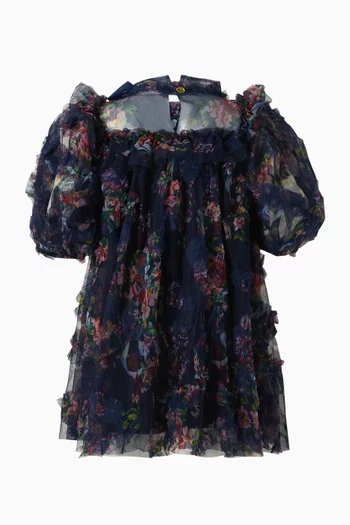 Luella Floral Dress in Tulle