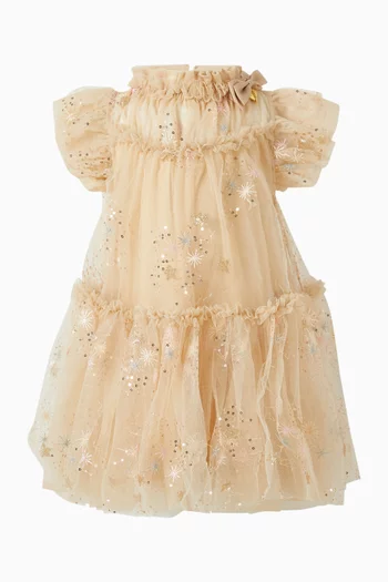 Marietta Glitter Star Dress in Tulle