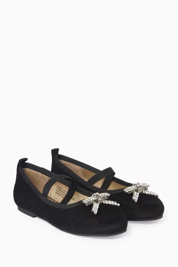 Sofia Diamante Bow Ballerina Shoes