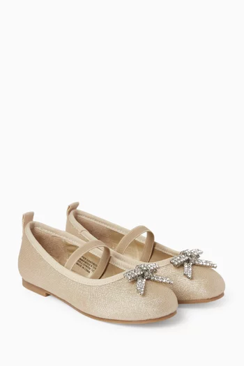 Sofia Diamante Bow Ballerina Shoes