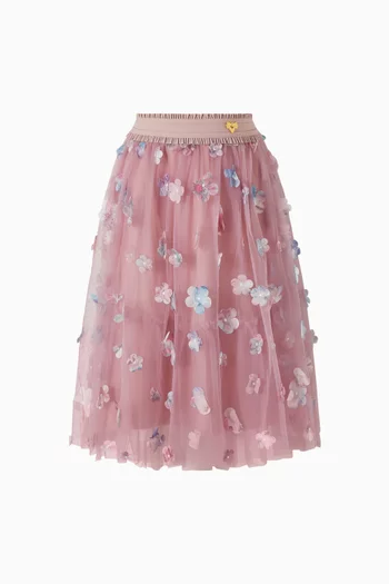 Ariana Petal Tulle Skirt