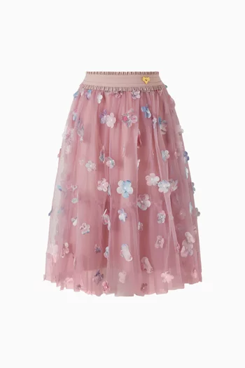 Ariana Petal Tulle Skirt