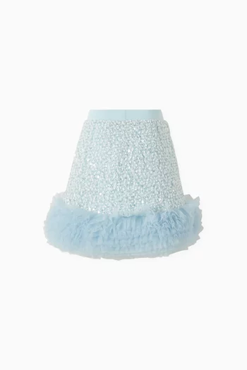 Janice Boucle Sequin Skirt