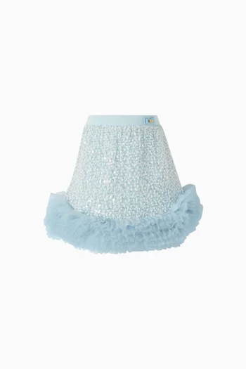 Janice Boucle Sequin Skirt