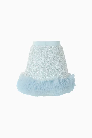 Janice Boucle Sequin Skirt