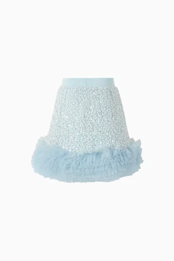 Janice Boucle Sequin Skirt