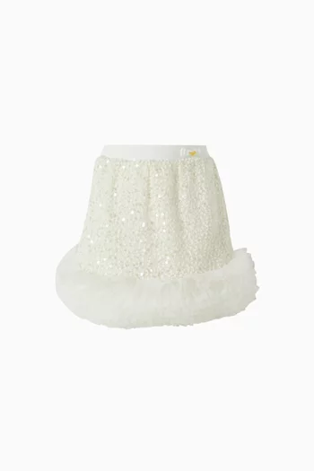 Janice Boucle Sequin Skirt