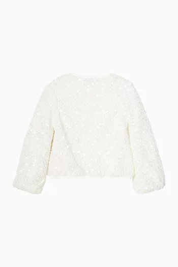 Cedar Boucle Blouse in Sequins