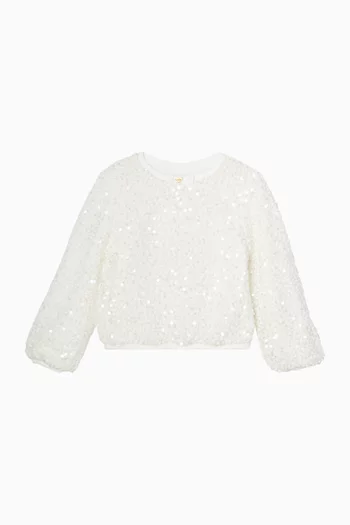 Cedar Boucle Blouse in Sequins
