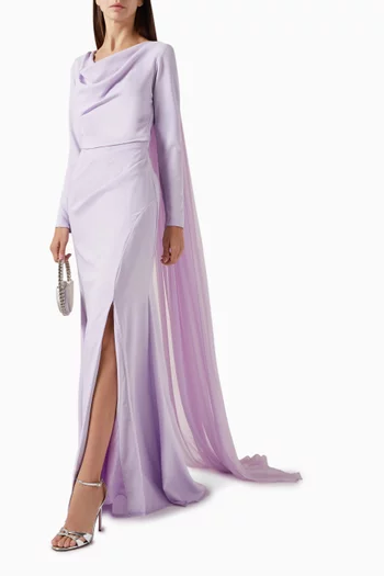 Cowl-neck Maxi Dress