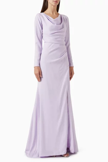 Cowl-neck Maxi Dress