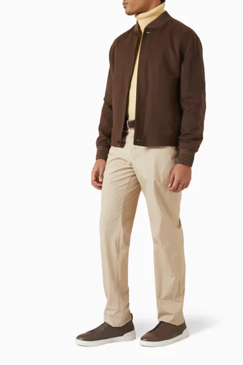 سترة بياقة عالية كشمير