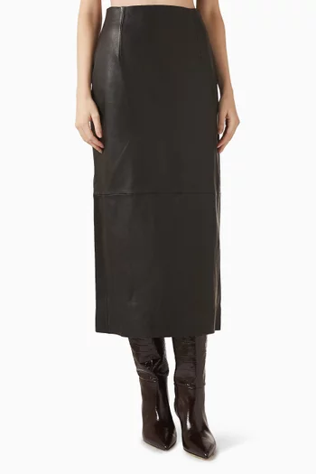 Pencil Skirt in Leather