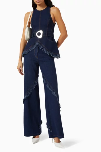 Reed Top in Denim