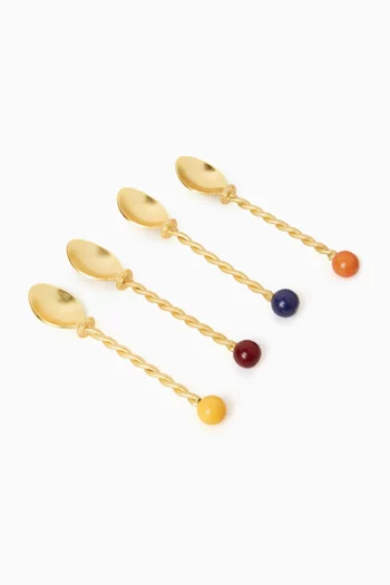 Torchon Dessert Spoons, Set of 4