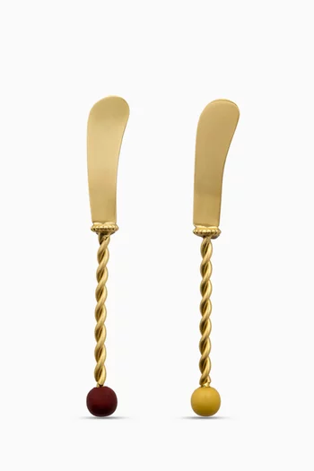 طقم سكاكين زبدة بتصميم تورشون، قطعتان