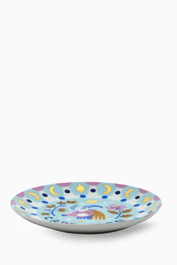 طبق صغير مزين برمز برج الجدي بورسلين