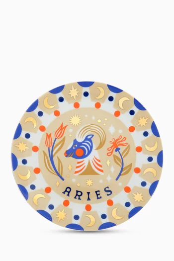 طبق صغير مزين برمز برج الحمل بورسلين