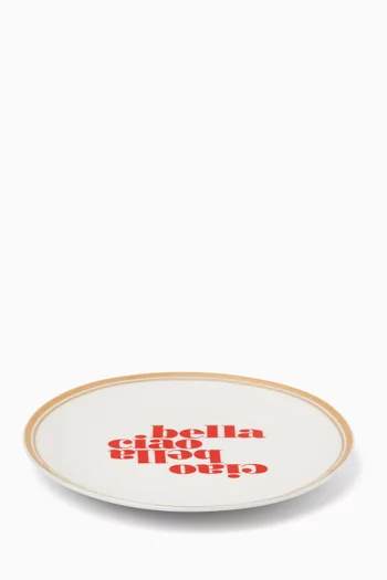 طبق بورفيومو فلوريال بنقشة زهور بورسلين