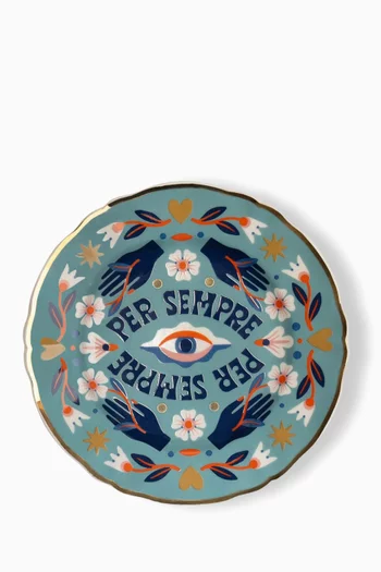 Per Sempre Little Plate in Porcelain