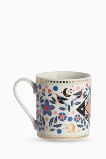 كوب بنقشة Don't Lose Your Fire بورسلين