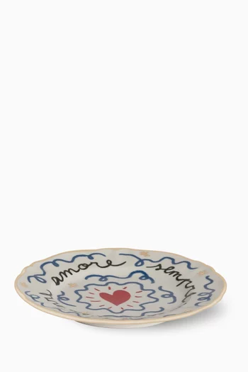 Sempre Amore Little Plate in Porcelain