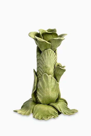 حامل شمعة امبوريو بتصميم وردة خزف