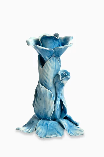 حامل شمعة امبوريو بتصميم وردة خزف