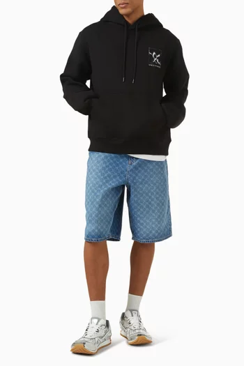 كنزة بغطاء رأس شادو جريد قطن