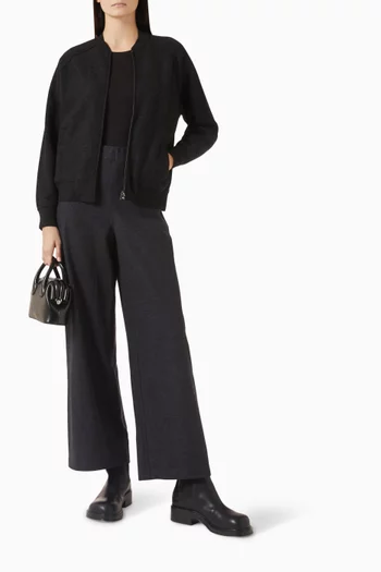 جاكيت بياقة عالية صوف مارينو