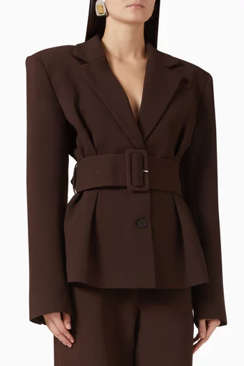 Suiting Belted Blazer