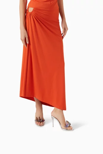 Vanessa 100 Sandals in Plexi & Metallic Leather