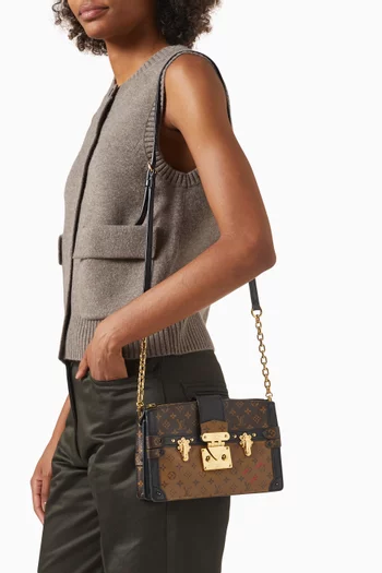 Monogram Reverse Canvas Trunk Clutch