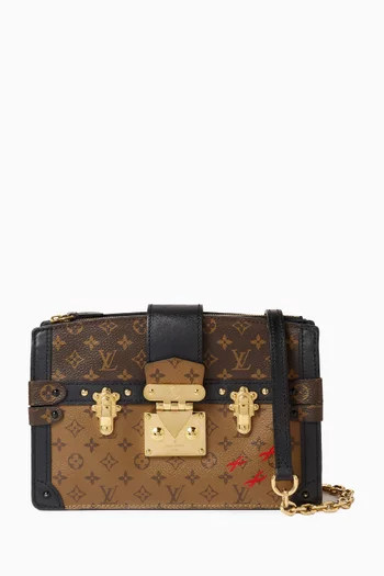 Monogram Reverse Canvas Trunk Clutch